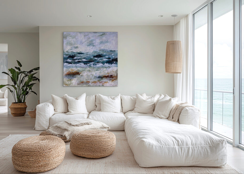 Det smukke maleri i stuen