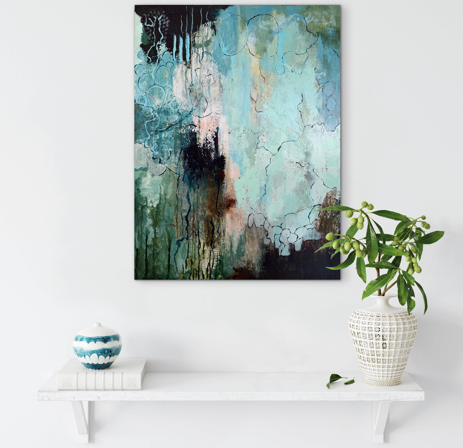 Stilhedens Lag - Grunnet Art Maleri - Billede 4